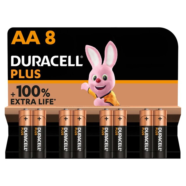 Duracell Plus 100% AA Alkaline Batteries