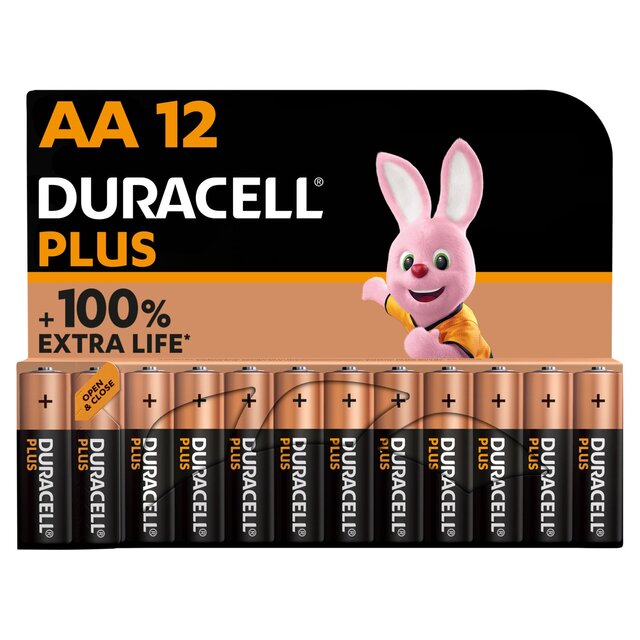 Duracell Plus 100% AA Alkaline Batteries