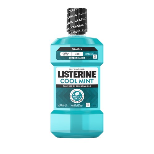 Listerine Cool Mint Intense Mint Classic Mouthwash thumbnail 2