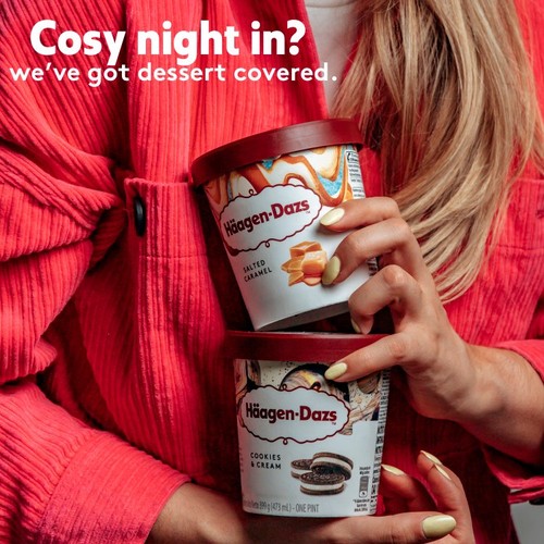 Haagen-Dazs Cookies & Cream Ice Cream thumbnail 3