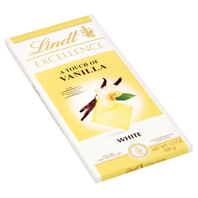 Lindt Excellence Natural Vanilla White Chocolate Bar thumbnail 3