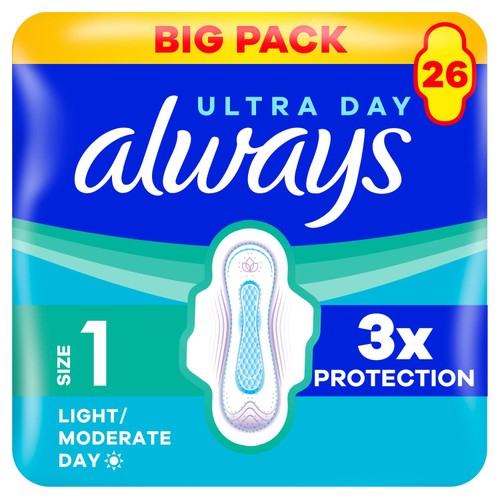 Always Sanitary Towels Ultra Normal (Size 1) Wings