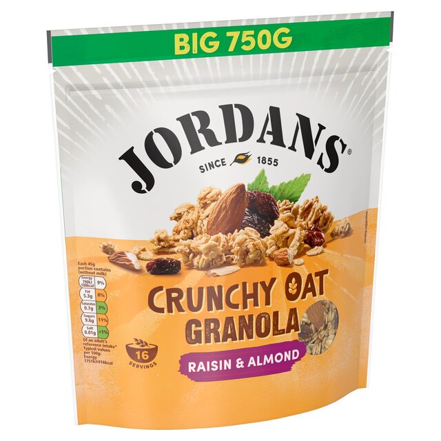 Jordans Crunchy Oat Granola Raisin & Almond Breakfast Cereal thumbnail 3
