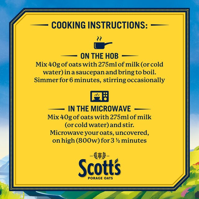 Scott's Porage Original Porridge Cereal Oats thumbnail 3