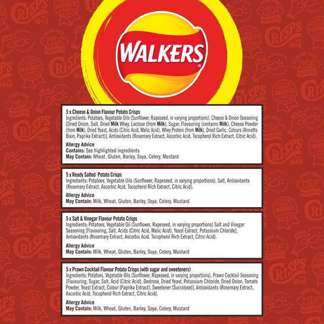 Walkers Classic Variety Multipack Crisps thumbnail 6