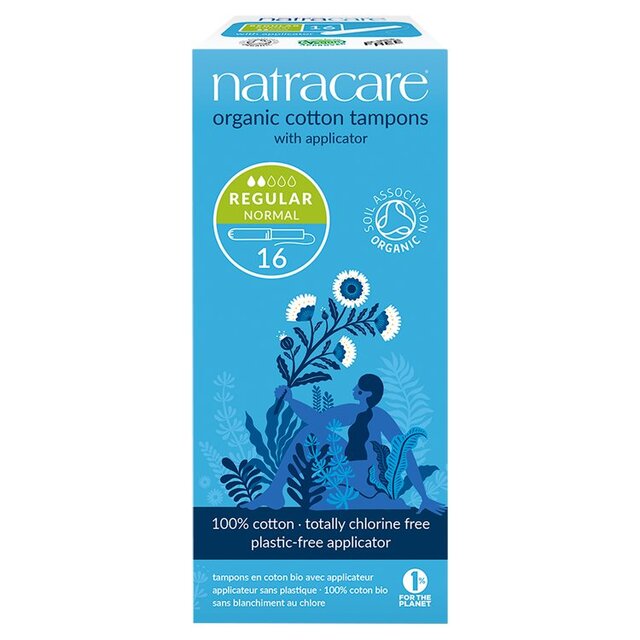 Natracare Organic Applicator Regular Tampons