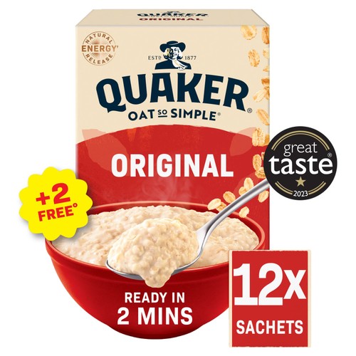 Quaker Oat So Simple Original Porridge Sachets Cereal