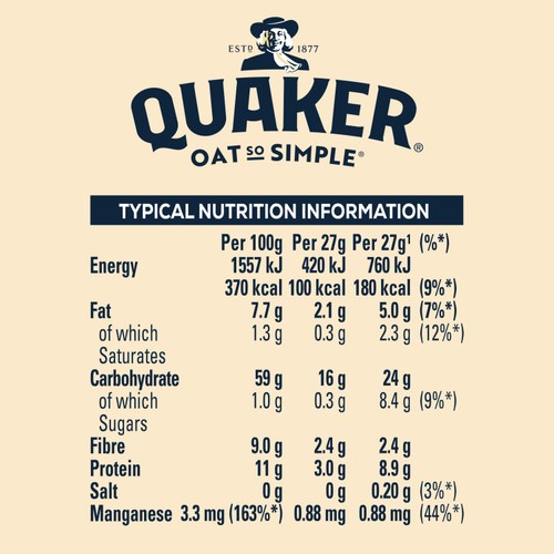 Quaker Oat So Simple Original Porridge Sachets Cereal thumbnail 3