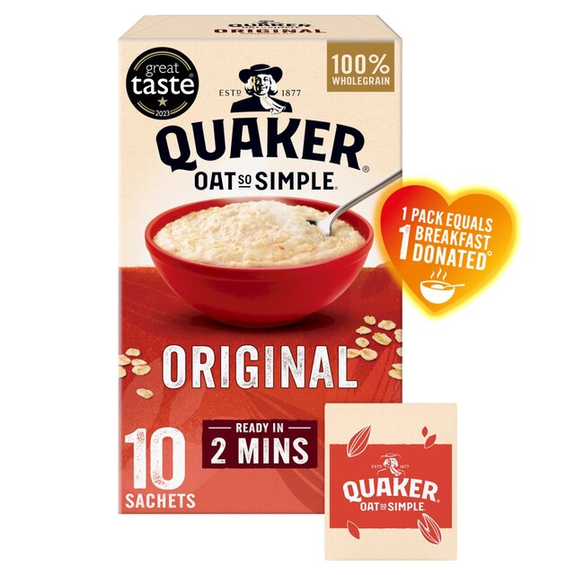 Quaker Oat So Simple Original Porridge Sachets Cereal thumbnail 13