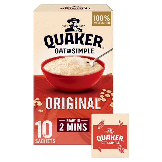 Quaker Oat So Simple Original Porridge Sachets Cereal thumbnail 2