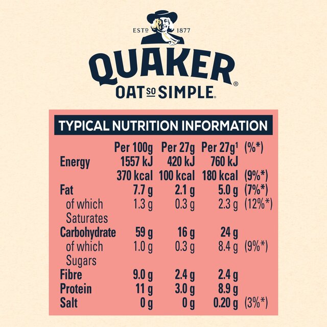 Quaker Oat So Simple Original Porridge Sachets Cereal thumbnail 7