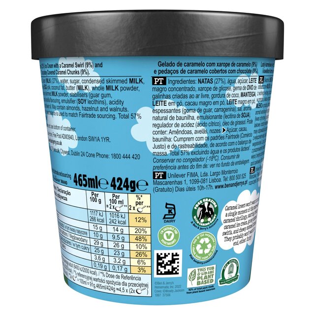 Ben & Jerry's Caramel Chew Chew Ice Cream Tub thumbnail 3