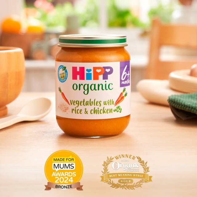 HiPP Organic Vegetables with Rice & Chicken Baby Food Jar 6+months thumbnail 7