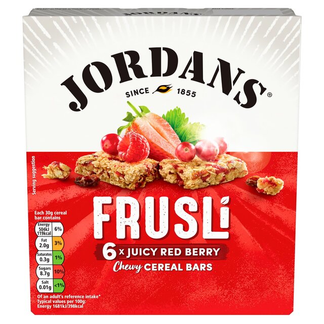 Jordans Frusli Juicy Red Berry Chewy Cereal Bars thumbnail 4