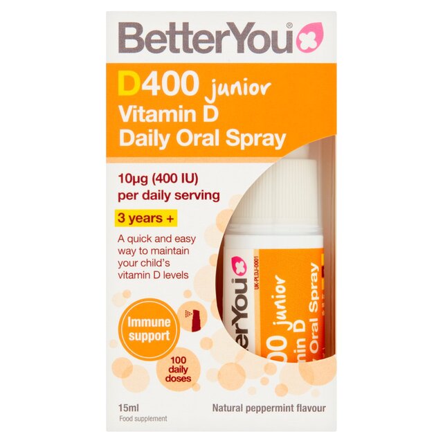 BetterYou D400 Kid's Vitamin D Daily Oral Spray 3yrs+ thumbnail 2