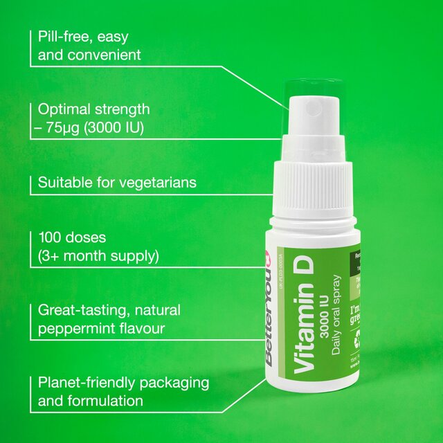 BetterYou D3000 Vitamin D Daily Oral Spray thumbnail 3