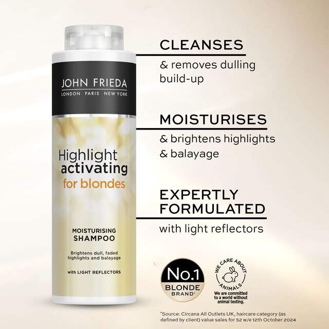 John Frieda Highlight Activating Moisturising Shampoo Sheer Blonde thumbnail 3
