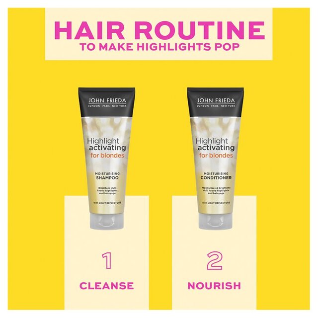 John Frieda Highlight Activating Moisturising Conditioner Sheer Blonde thumbnail 4