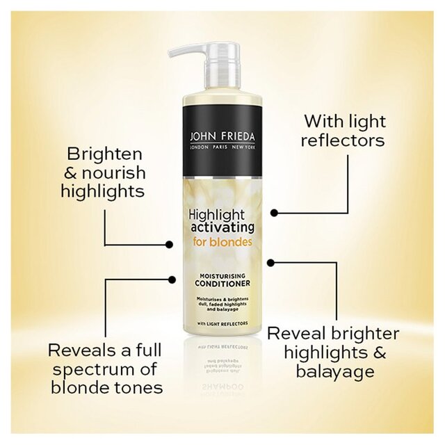 John Frieda Highlight Activating Moisturising Conditioner Sheer Blonde thumbnail 5