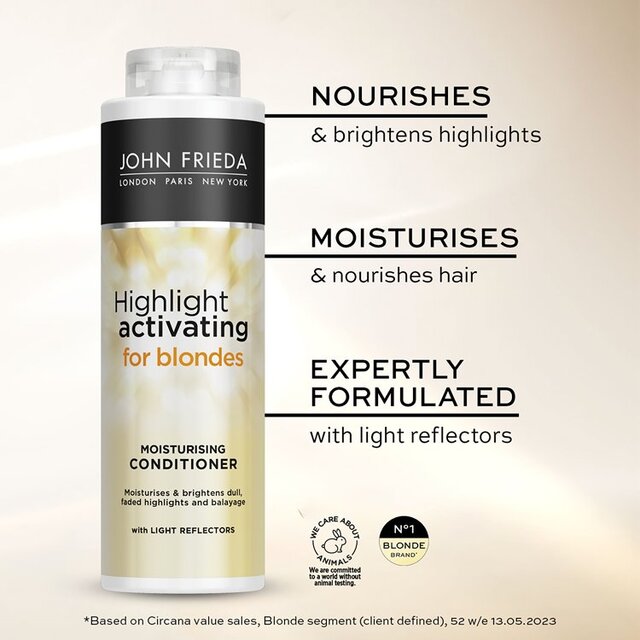 John Frieda Highlight Activating Moisturising Conditioner Sheer Blonde thumbnail 6