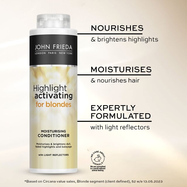 John Frieda Highlight Activating Moisturising Conditioner Sheer Blonde thumbnail 8