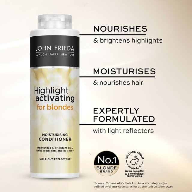 John Frieda Highlight Activating Moisturising Conditioner Sheer Blonde thumbnail 9