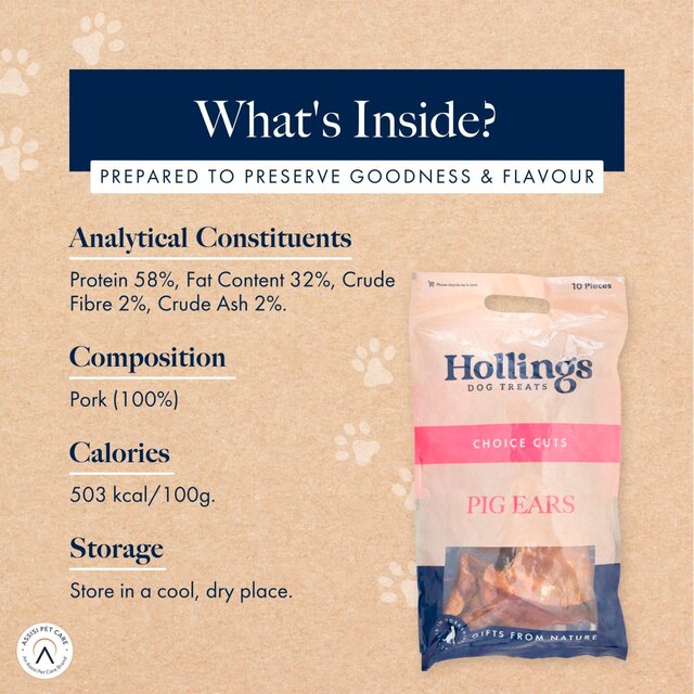 Hollings Pigs Ears Dog Treats thumbnail 5