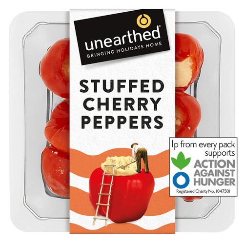Unearthed Stuffed Cherry Peppers Cream Cheese & Paprika