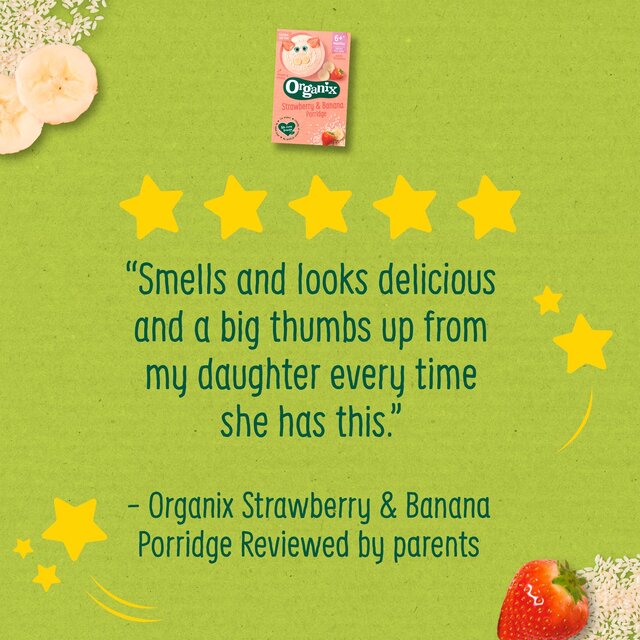 Organix Strawberry & Banana Organic Baby Weaning Porridge 6 months+ thumbnail 7