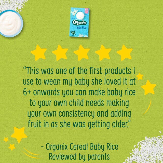 Organix Baby Weaning Rice Organic Cereal 6 months+ thumbnail 6