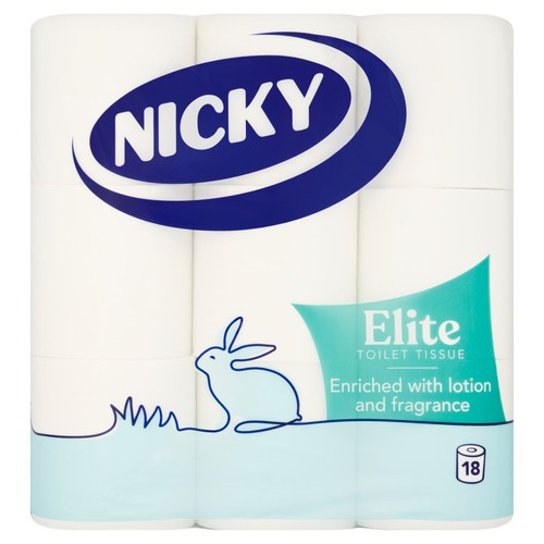 Nicky Elite 3 Ply Quilted Toilet Tissue