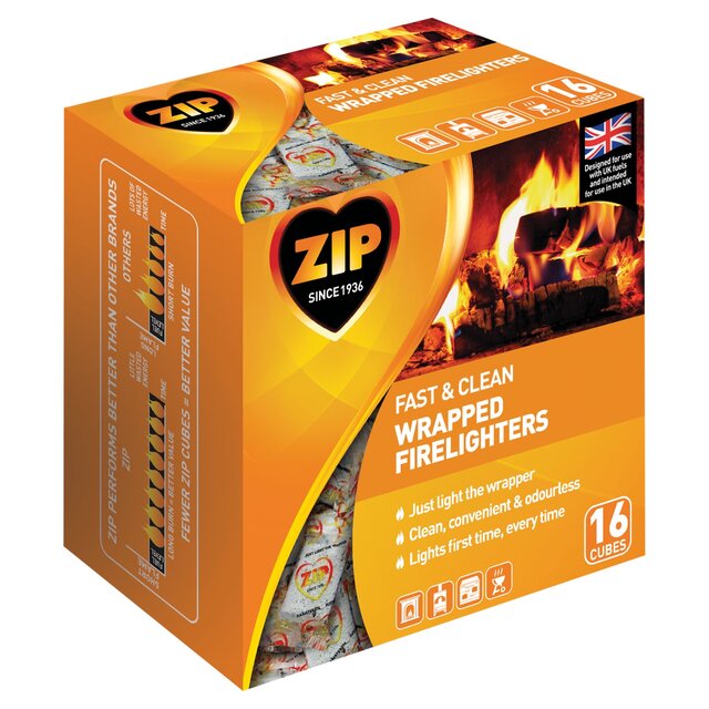 ZIP Odourless Fast & Clean Wrapped Firelighters thumbnail 2
