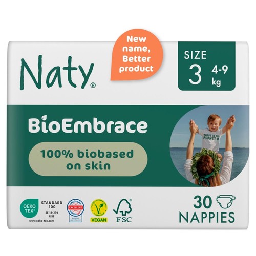 Naty BioEmbrace Nappies Size 3 (4-9kg) thumbnail 2