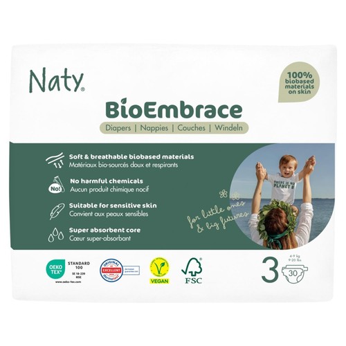 Naty BioEmbrace Nappies Size 3 (4-9kg) thumbnail 3