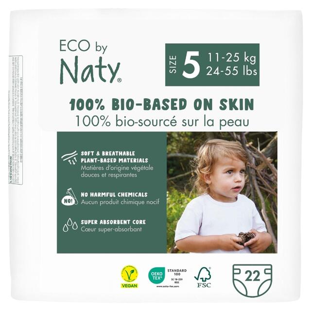 Eco by Naty Nappies, Size 5 (11-25kg)