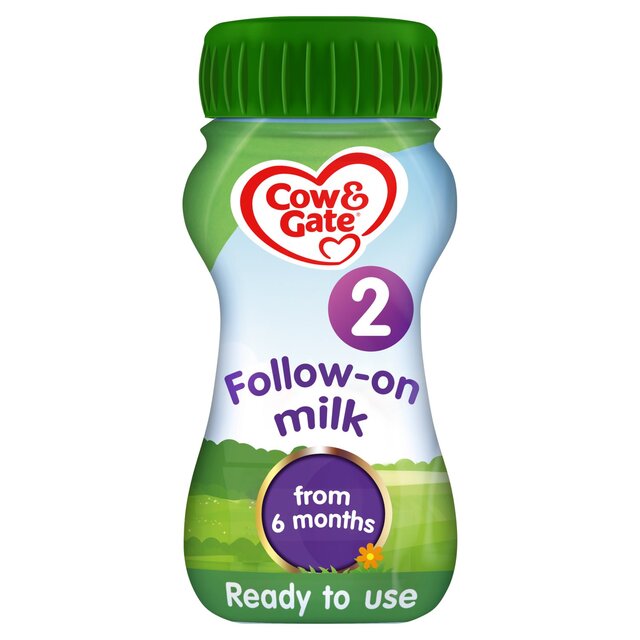 Cow & Gate 2 Follow On Baby Milk Formula Liquid Ready to Feed 6-12 Months