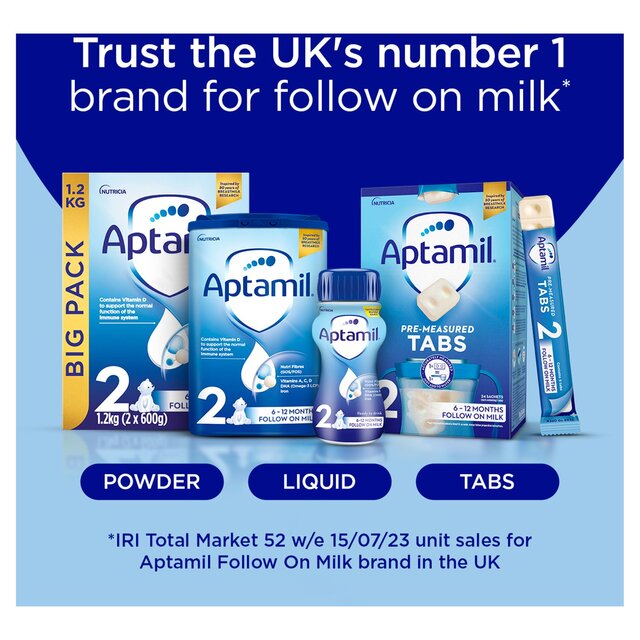 Aptamil 2 Follow On Baby Milk Formula Liquid Ready to Feed 6-12 Months thumbnail 4