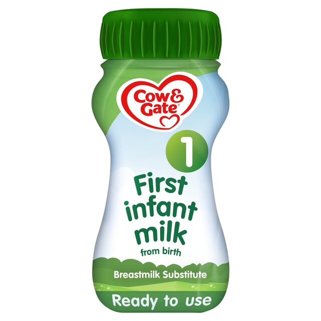 Cow & Gate 1 First Infant Baby Milk Formula Liquid Ready to Feed from Birth