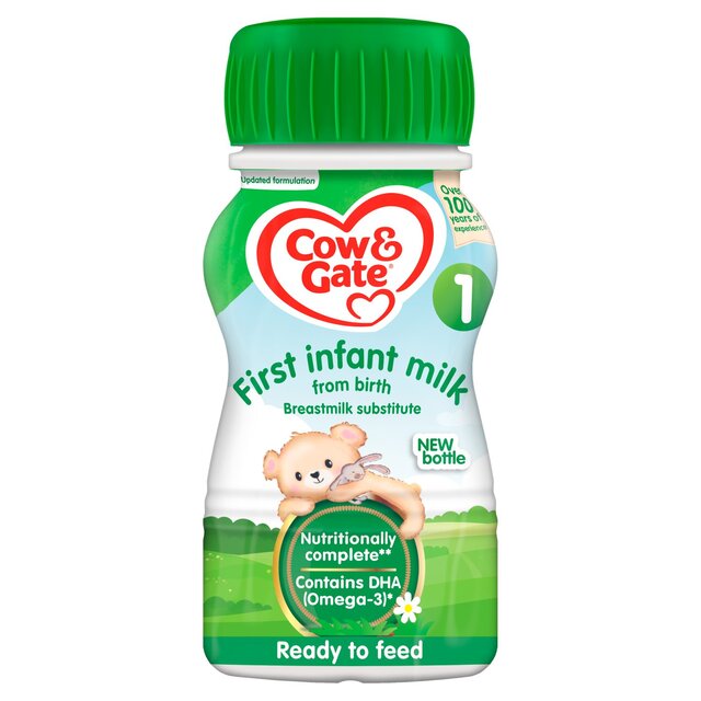 Cow & Gate 1 First Infant Baby Milk Formula Liquid Ready to Feed from Birth thumbnail 2