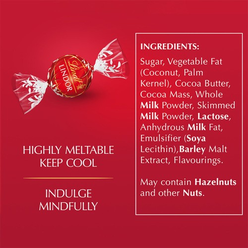 Lindt Lindor Milk Chocolate Truffles Box thumbnail 4