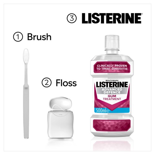 Listerine Advanced Defence Gum Treatment Classic Mouthwash thumbnail 5
