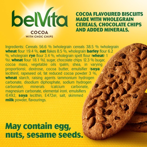 Belvita Cocoa Choc Chips Breakfast Biscuits  thumbnail 5