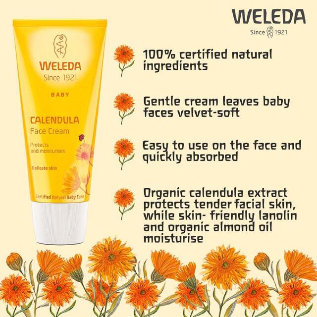 Weleda Baby Natural Calendula Face Cream thumbnail 4
