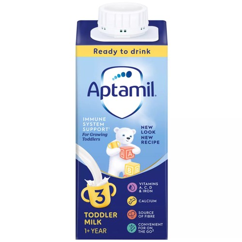 Aptamil 3 Toddler Milk Formula Liquid Ready to Feed 1-3 Years thumbnail 2