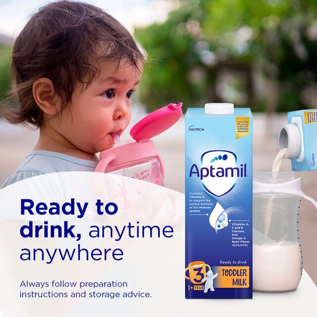 Aptamil 3 Toddler Milk Formula Liquid Ready to Feed 1-3 Years thumbnail 8