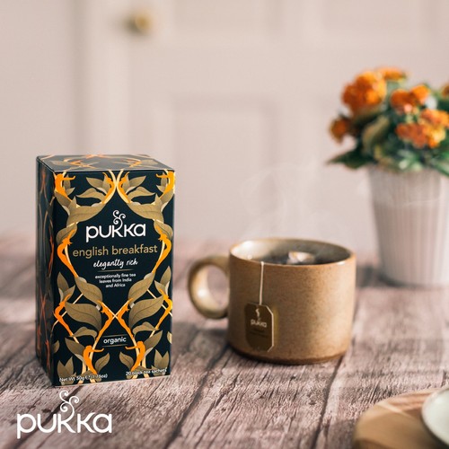 Pukka Organic English Breakfast Tea 20 Home Compostable Black Tea Bags thumbnail 3
