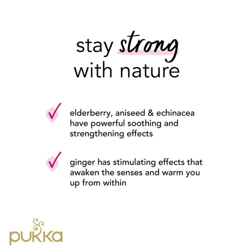 Pukka Organic Elderberry & Echinacea Fruit Tea x20 Compostable Tea Bags thumbnail 7
