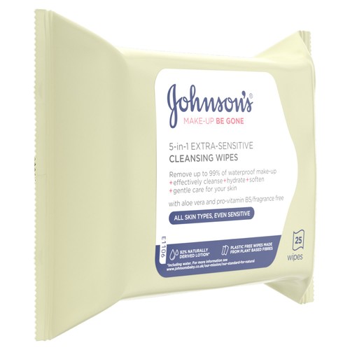 Johnson's Make Up Be Gone Extra-Sensitive Wipes thumbnail 2