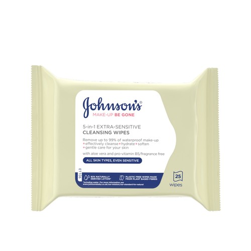 Johnson's Make Up Be Gone Extra-Sensitive Wipes thumbnail 3