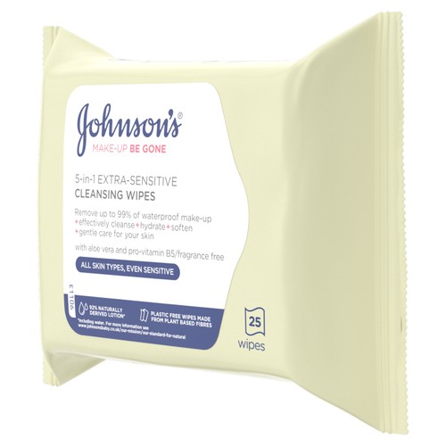 Johnson's Make Up Be Gone Extra-Sensitive Wipes thumbnail 4